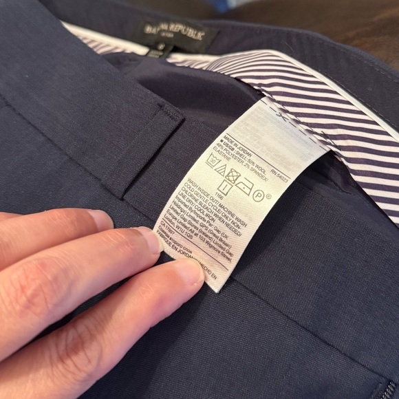 Banana Republic Navy Ryan Dress Pants Wool Blend - Picture 5 of 6